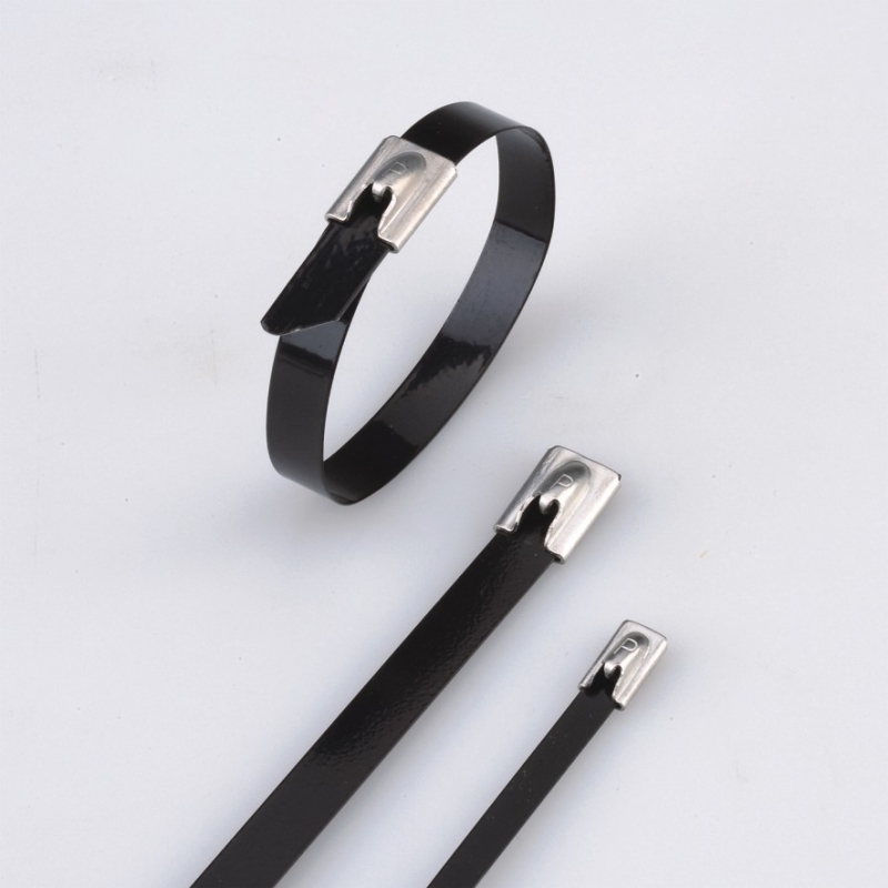 Stainless Steel Cable Ties- Ball-Lock Polyester Coated Ties